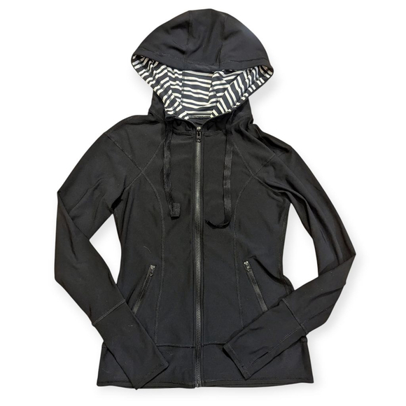 90 Degree By Reflex Running Athletic Hoodie Small Black White - Picture 1 of 8